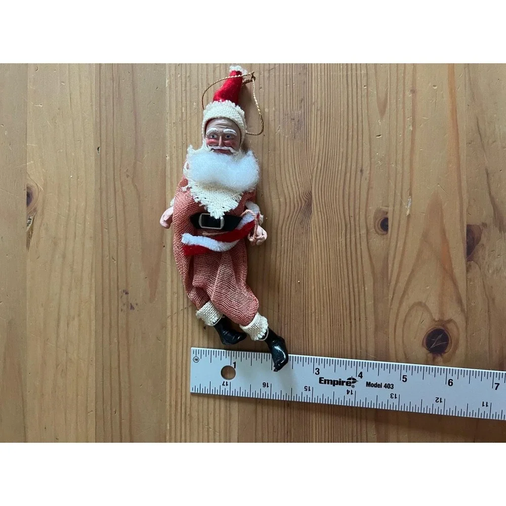 Handmade Vintage Whimsical Santa Claus Christmas Ornament 7
